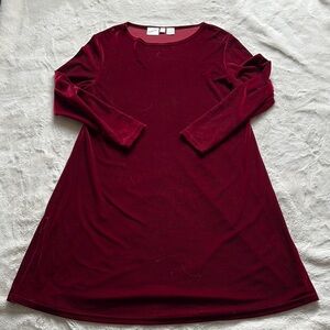 Jaqueling Ferrar Velvet Burgundy Dress Size 12